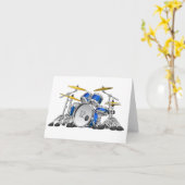 Drums Birthday-kaart - 12 Kaart (Gele Bloem)