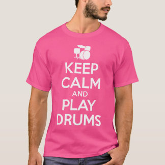 Drums - Blijf kalm Ik ben de drummer T-shirt