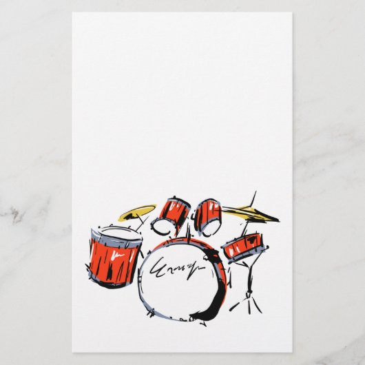 drums briefpapier (Voorkant)