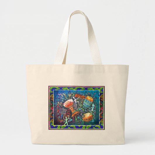 DRUMS Canvas tas (Voorkant)