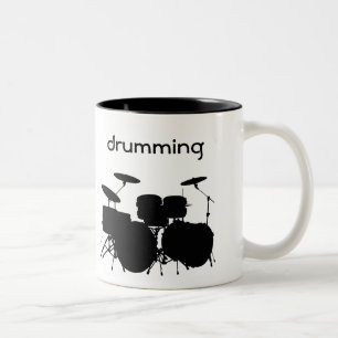 Drums Design Coffee-Mok Tweekleurige Koffiemok
