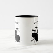 Drums Design Coffee-Mok Tweekleurige Koffiemok (Center)