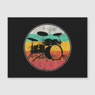 Drums Drummer Band Drumset Retro 