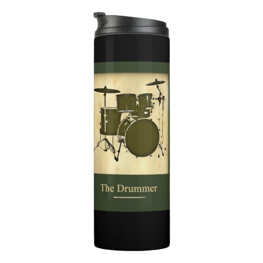 Drums Drummer Music Thermosbeker (Geroteerd rechts)