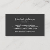 Drums Drummer Percussie Minimale Zwarte Muziek Coo Visitekaartje (Achterkant)