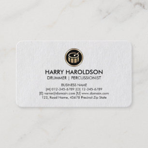 Drums Drummer Percussionist Premium Business Card Visitekaartje