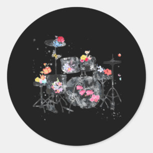 Drums drums voor drummer meisjes drums ronde sticker