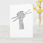 Drums Drumsticks Drummer Kaart (Gele Bloem)