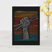 Drums Drumsticks Drummer Kaart (Gele Bloem)