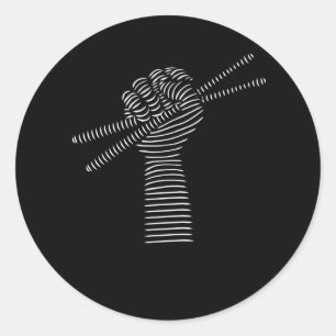 Drums Drumsticks Drummer Ronde Sticker