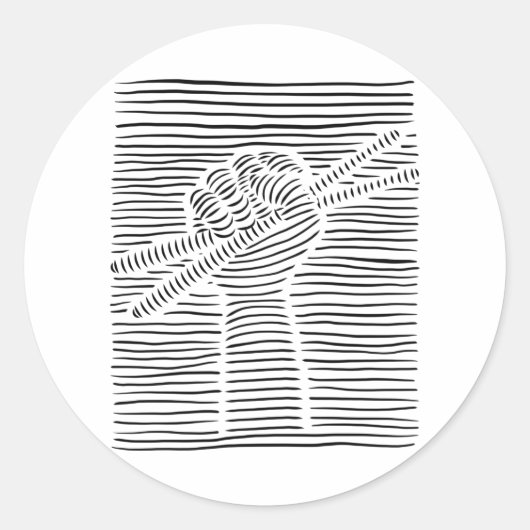 Drums Drumsticks Drummer Ronde Sticker (Voorkant)