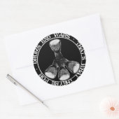 DRUMS EINDE OORLOGEN STICKER (Envelop)