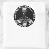 DRUMS EINDE OORLOGEN STICKER (Tas)