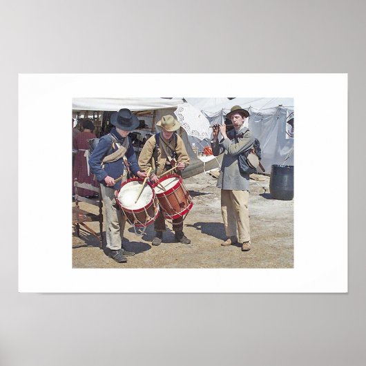 Drums en flute poster (Voorkant)