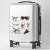 Drums en percussie Sticker Pack (Koffer)