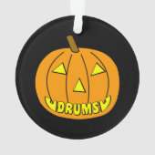 Drums Halloween Pumpkin Ornament (achterkant)