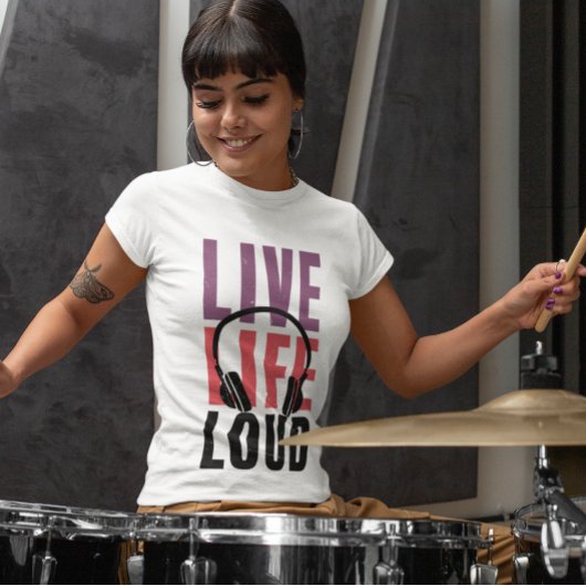 Drums het luid t-shirt