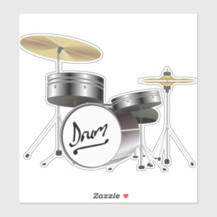 drums-instrumenten-muziekdrum sticker