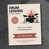 Drums Lessons Flyer