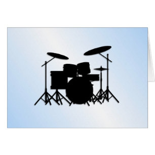 Drums Music Design Blue
