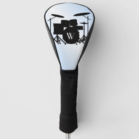 Drums Music Design Blue Golfheadcover (Voorkant)