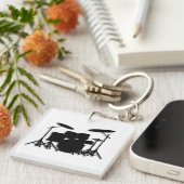 Drums muziekontwerp sleutelhanger (Voorkant Rechts)