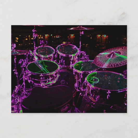 Drums pc arc4 briefkaart (Voorkant)