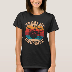 Drums Percussie instrumenten Vertrouw me ik ben ee T-shirt