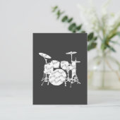 Drums Percussion Briefkaart (Staand voorkant)