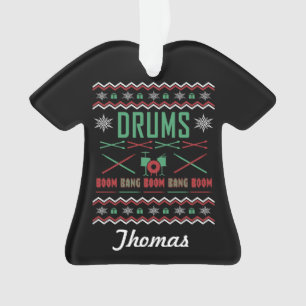 Drums personnalisés Chandail de Noël moche