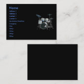 Drums-profielkaart Visitekaartje (Voorkant / Achterkant)