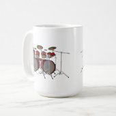 Drums: Red Drum Kit: 3D-model: Koffiemok (Voorkant links)