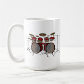 Drums: Red Drum Kit: 3D-model: Koffiemok (Links)