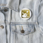 Drums Rocks. Ronde Button 5,7 Cm (In situ)