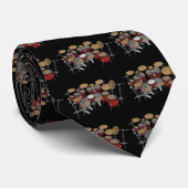 Drums: Rode drum Kit: 3D Model: Necktie Stropdas (Opgerold)