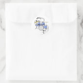Drums Ronde Sticker (Tas)