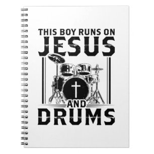 Drums-speler   Christelijke Jezus Band Drummer Gif Notitieboek