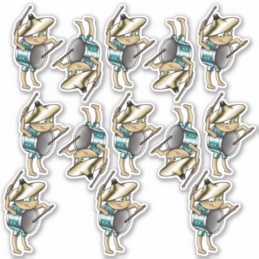 Drums Sticker (Voorkant)