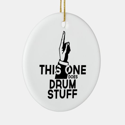 Drums Stuff - Funny Drums Music Keramisch Ornament (Rechts)