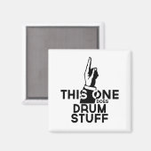 Drums Stuff - Funny Drums Music Magneet (Voorkant / Achterkant)