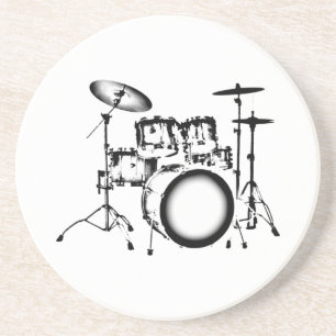 Drums "tekenen" zandsteen onderzetter