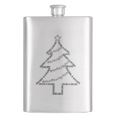 Drums Tekst Kerstboom Flacon (Voorkant)