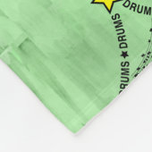 Drums Tekst Kerstboom Fleece Deken (Hoek)