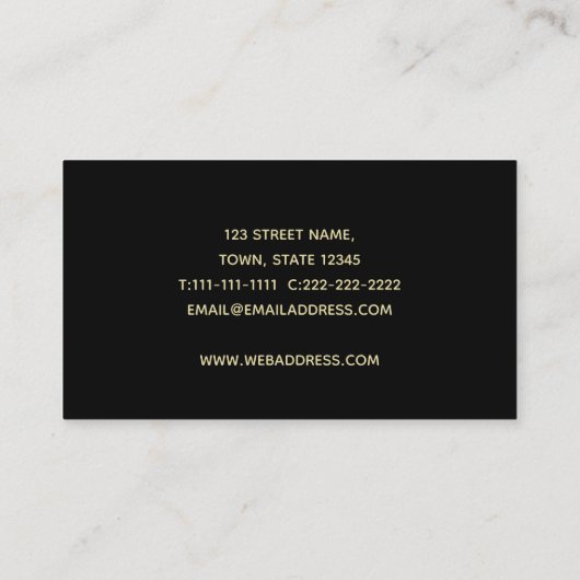 Drums Visitekaartje (Achterkant)