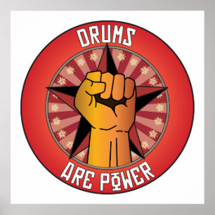 Drums zijn kracht poster