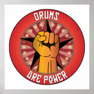 Drums zijn kracht poster