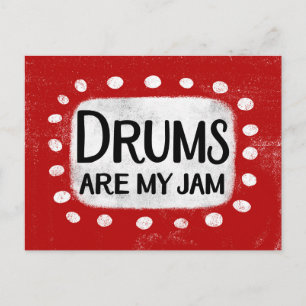 Drums zijn mijn jam Briefkaart
