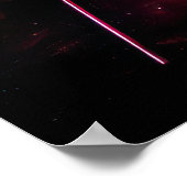 Drumset met explosieve kleuren poster (Hoek)