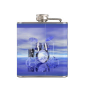 Drumset Musician's Inspiration Personalized Flask Heupfles (Achterkant)