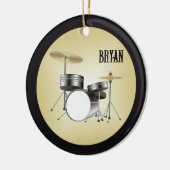 Drumset Ornement de Noël personnalisé (Gauche)